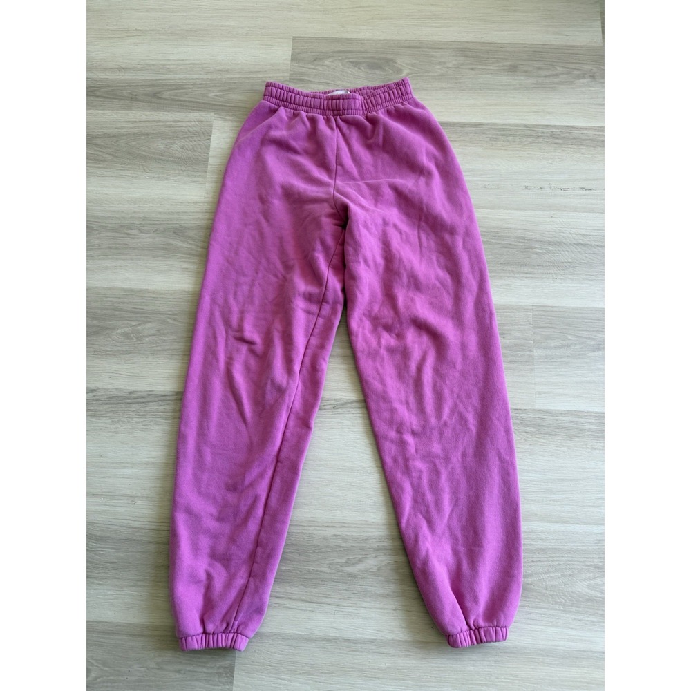 Reformation Jeans Sky Boyfriend Sweatpants Mid Rise Womens Size XS Shocking Pink